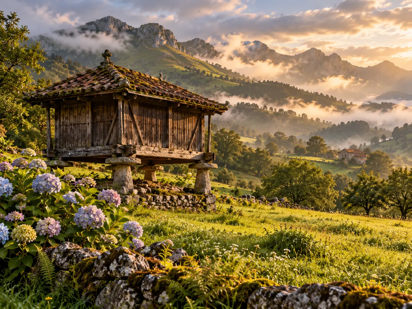 Hórreo tradicional de Asturias