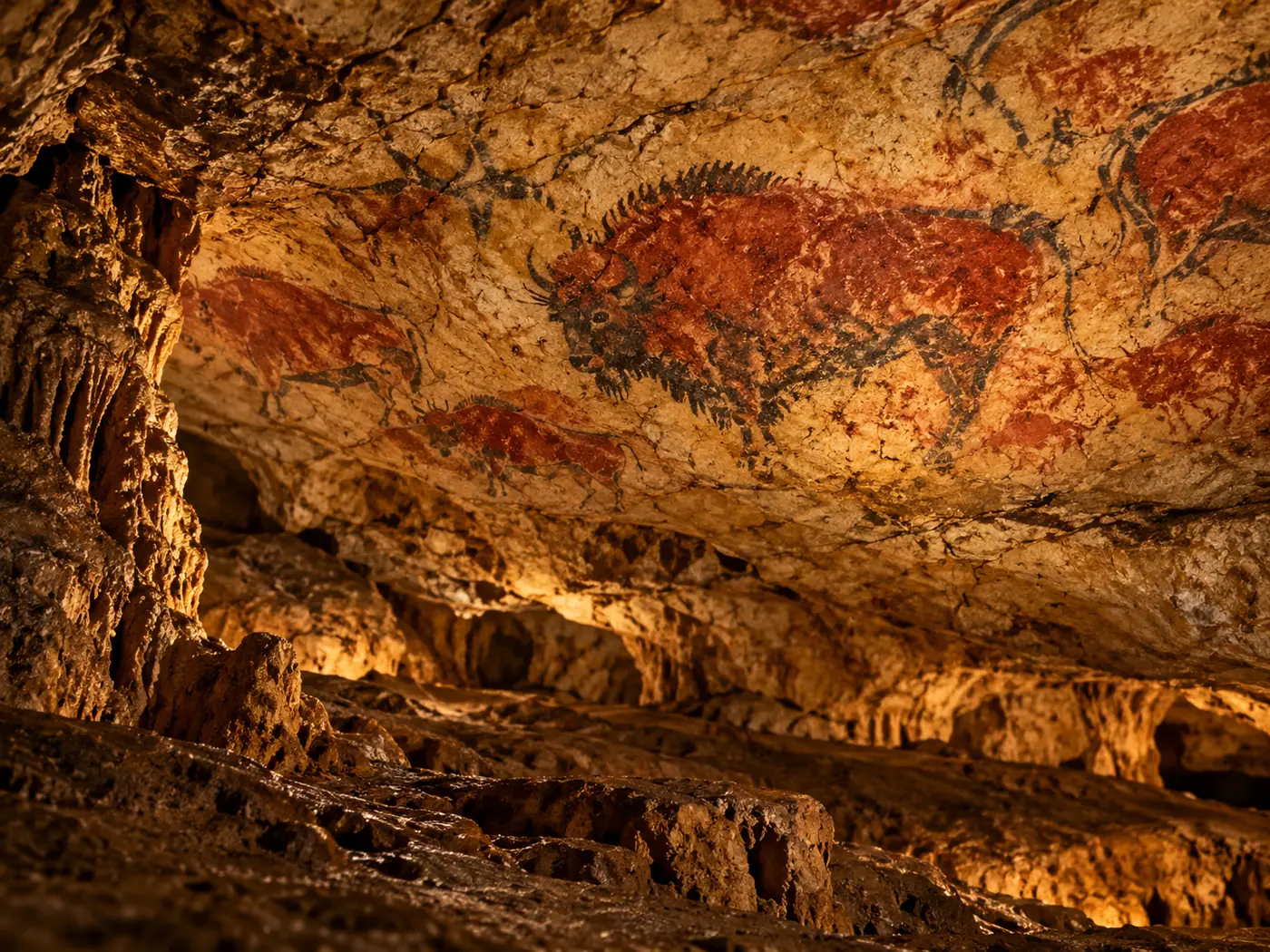 Paisaje de una cueva de Cantabria